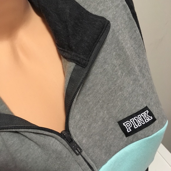🆕VICTORIA’S SECRET PINK - PERFECT QUARTER ZIP - M - Picture 7 of 8